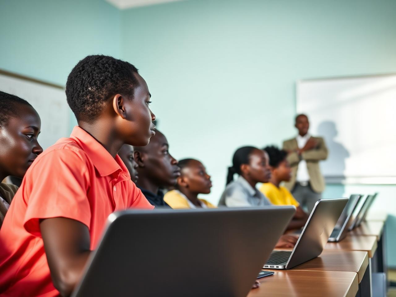 Salle informatique du campus ADEFOR à Conakry